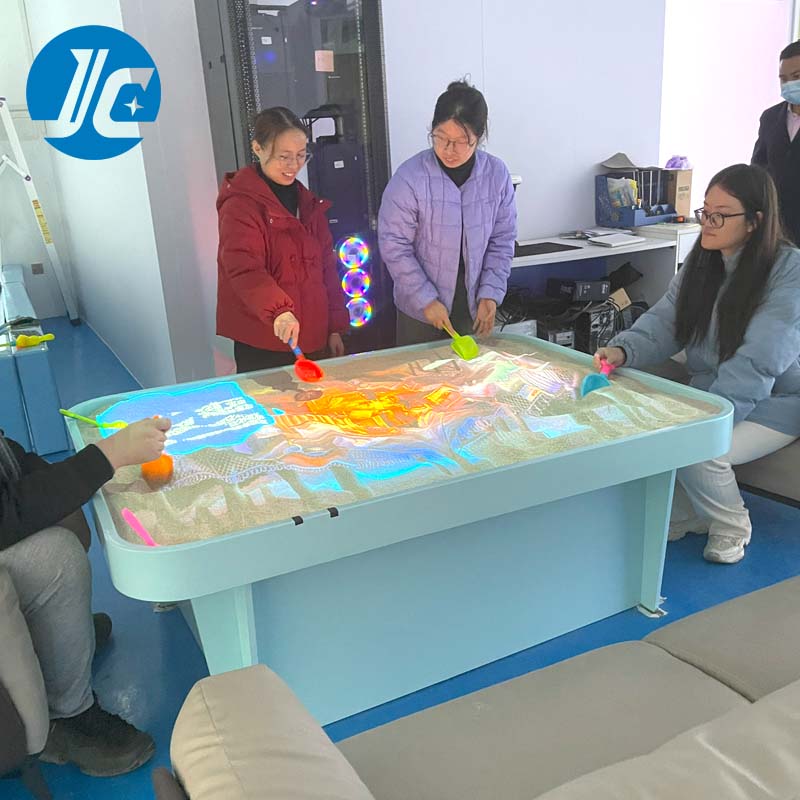 Sand Table Interactive Projection Game AR Sandbox For Kids STEM Learning Interactive Playground Projection