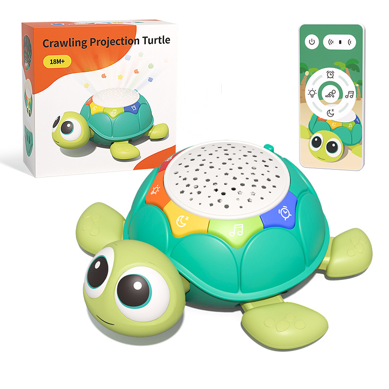 Children's Puzzle Multifunctional Music Simulation Phone Baby Crawling Toy Learning Turtle Early Education Learning Machine