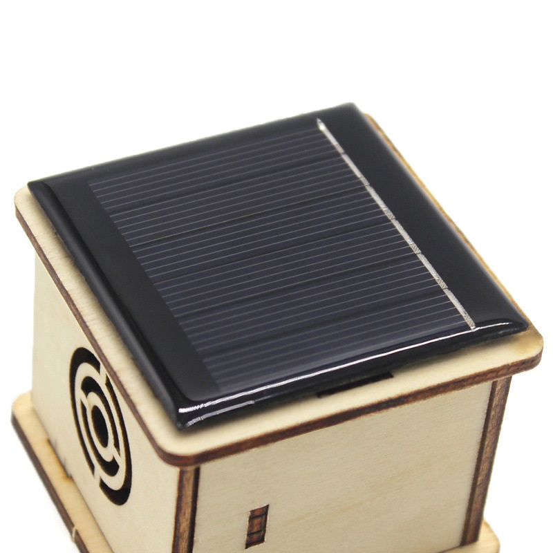 DIY STEM Solar Toy Kits Creative Innovation Wooden Audio Speakers Fun Science Engineering Toys Education for Kids