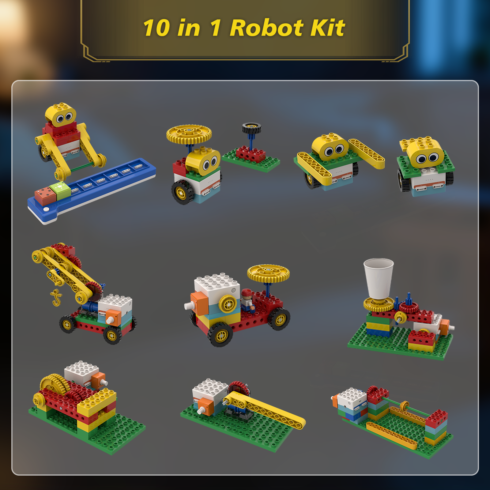 ICBlocks Screen-Free Coding Robot Kit for Kids 3-6, STEM Smart Block Toy, Preschool Educational Robotics Set