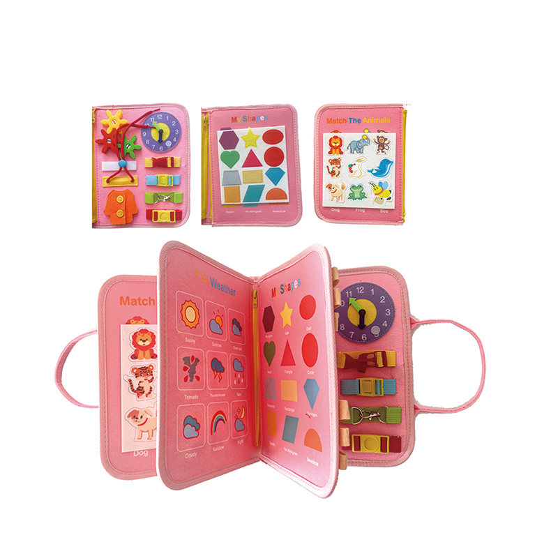 Baby Felt Learning Board Pack Cloth Book Early Childhood Education Busy Board Toddler Early Learning Education Toys Quiet Books