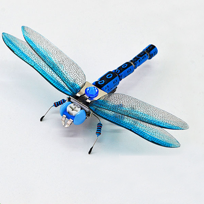Wholesale Student Puzzle Electronic Insect Dragonfly Robot Model Toy