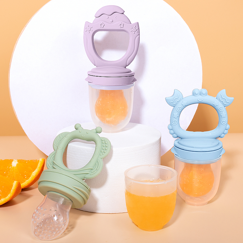 Baby Food Grade Silicone Pacifier Fresh Food Feeder Infant Fruit Teething Teether Toy Baby Product BAP Free Phthalate Free