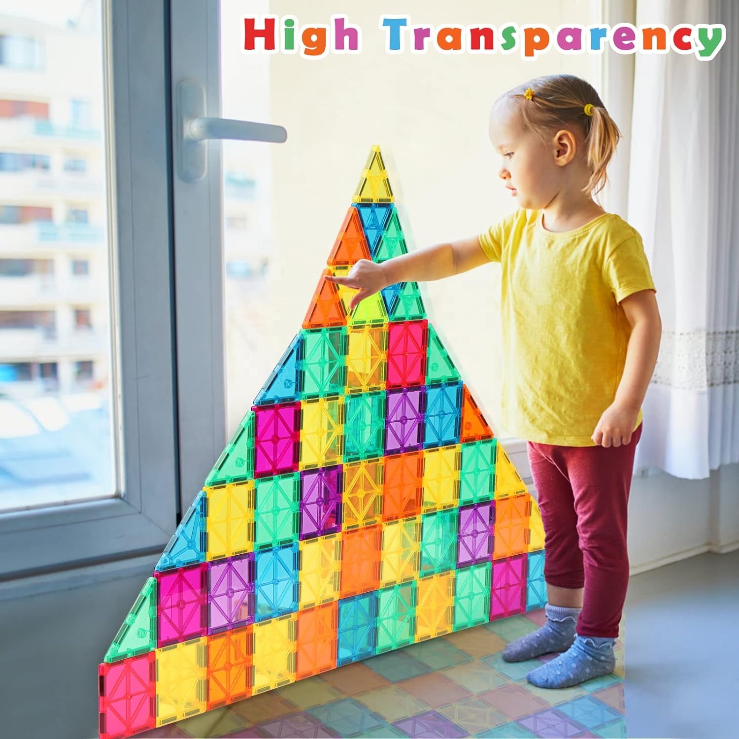 Creative Children Toy Magnetic Tiles Kids Early Education 3D Magnetic Building Tiles Educational Magnetic Building Blocks Tiles
