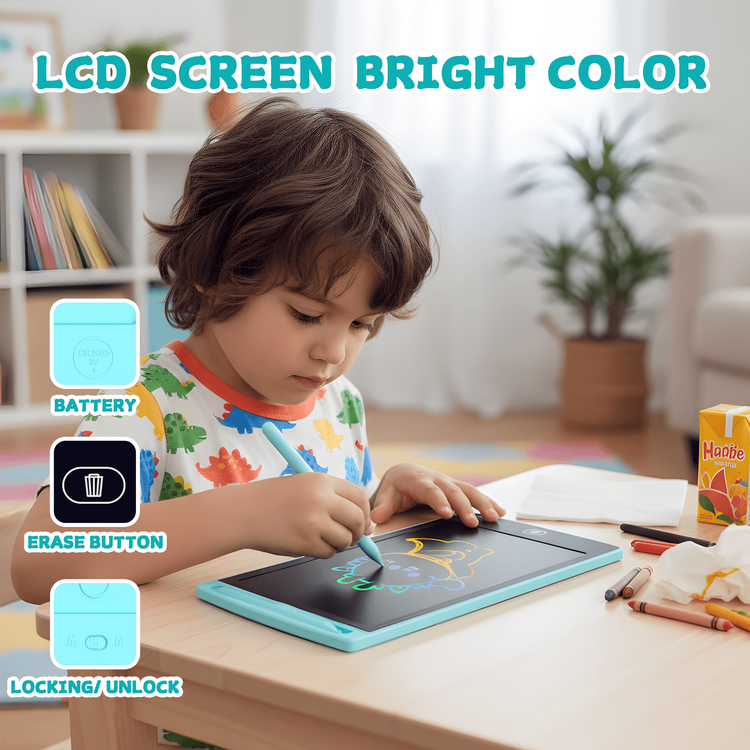 HX 12inch Professional Fashion Graphic LCD Drawing Tablet Kids Drawing Tablet With Pen Lcd Writing Tablet 12 Inch for Kids