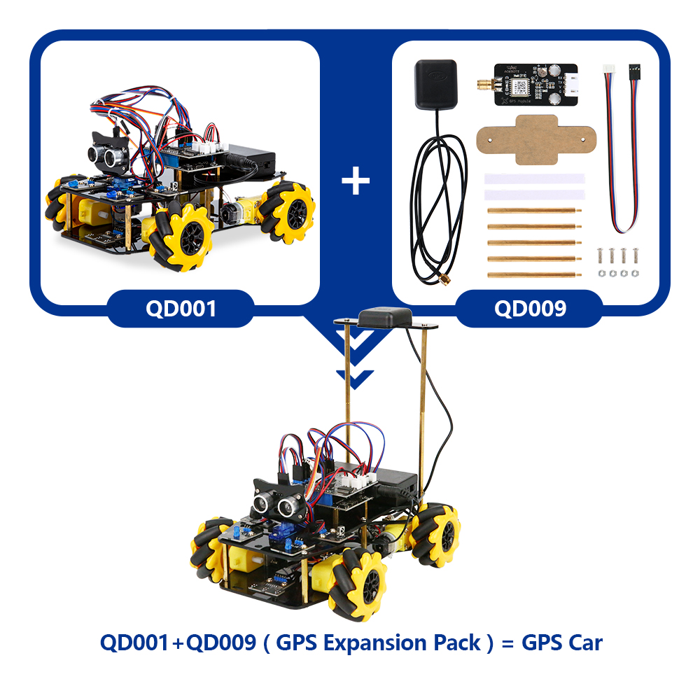DIY Python Programming School Kids Teens Learning Coding ESP32 4WD Stem Education Smart Robot Car Starter Kits Set For Arduino