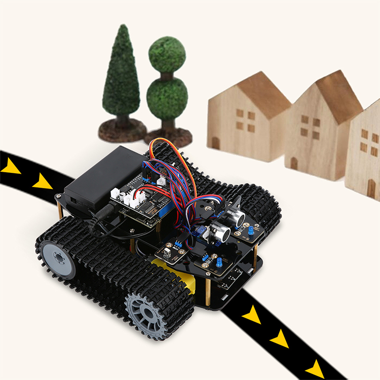 Programming Learning School Children Kids Starter Coding Smart Stem DIY Educational Toys Set Tank Robotics Car Kits for Arduino