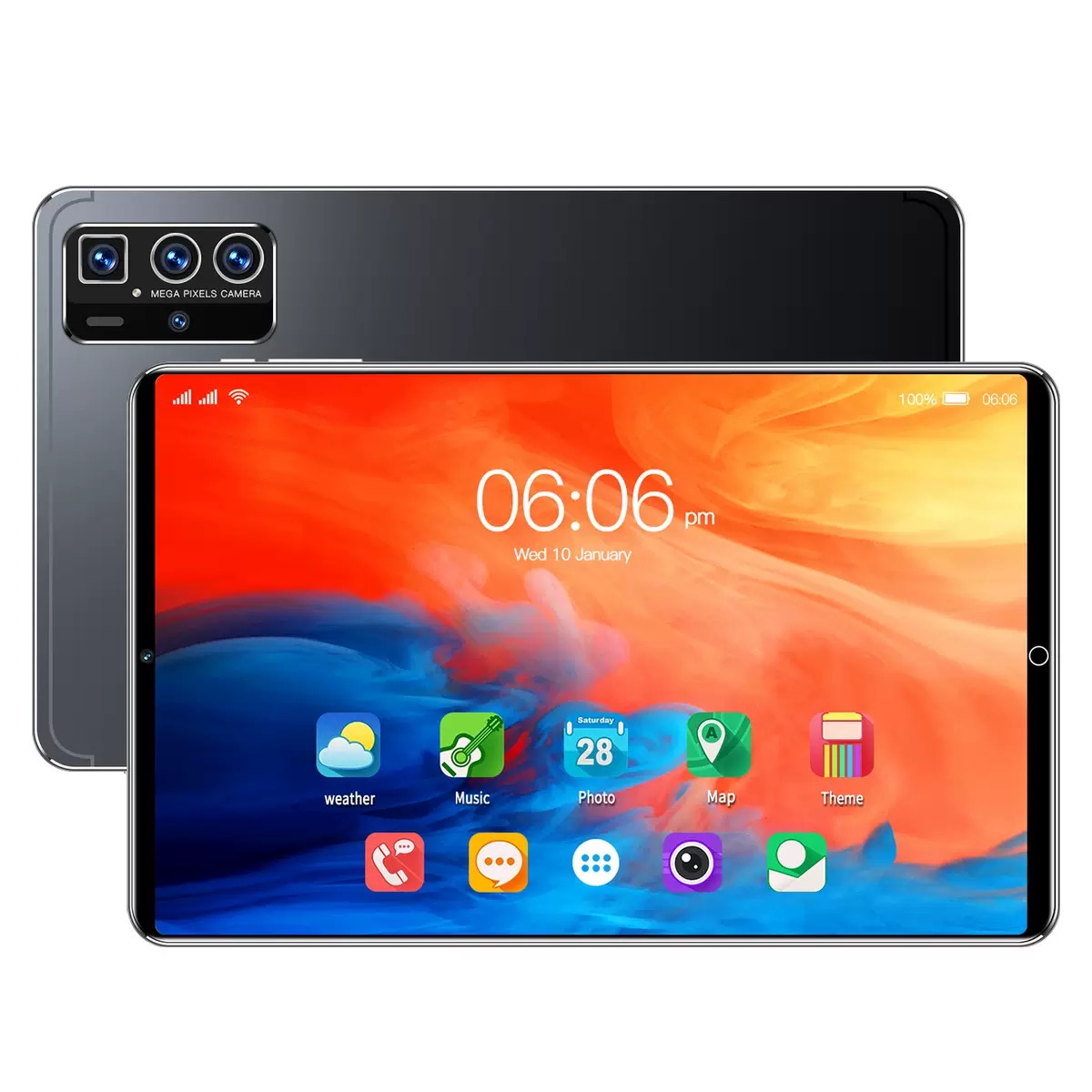 HD 1920*1200 New 10.1 Inch Pro14 Android Tablets WIFI Android 14 Dual Sim Calling 16+512G IPS Kids Educational Gaming Tablet PC