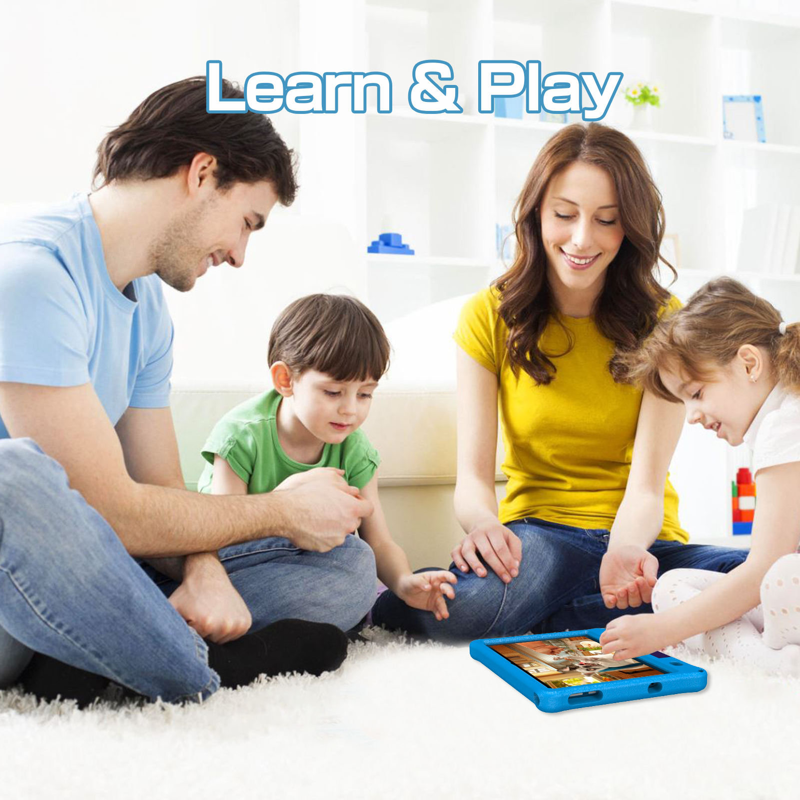 Factory Latest Oem Quad-Core Tablet 10.1 Inch with Dual Camera Rom 12g Ram 64g Android 15 Educational Tablet for Kids