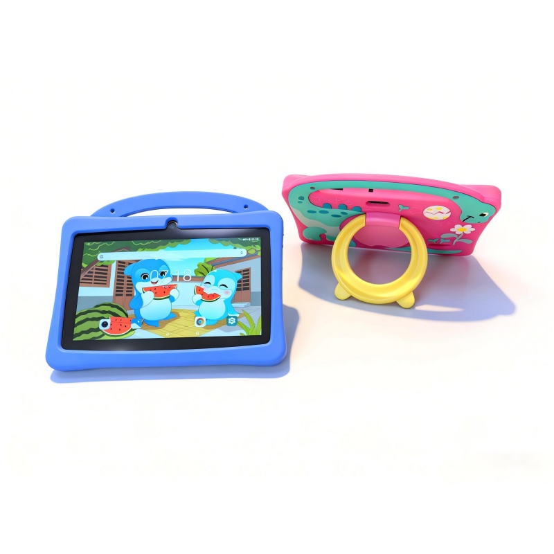 Wholesale New 7 Inch Kids Tablet Android 15 Hot Selling Dual Camera Video Call Wifi Card Parental Control Educational Early Baby