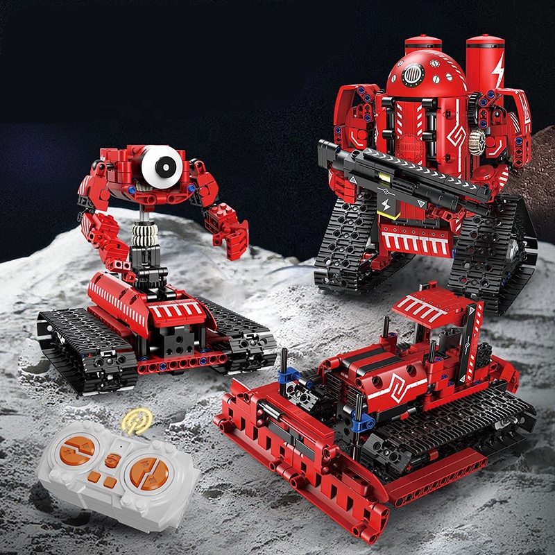 STEM Toy Assemble Rc Remote Control Coding Robotics Kit Toys Educational Learning Programming Brick Construction Toys Set