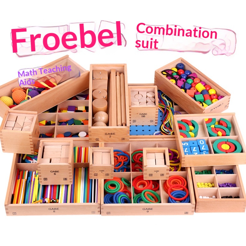 Genuine Flubert GABE15 Piece Set of Early Childhood Toys Kindergarten Teaching Aware Beech China White Box Packaging