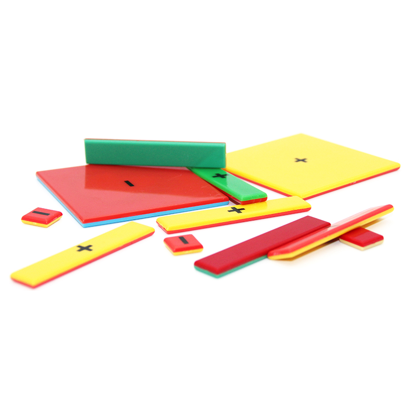 Deshen Set of 32pcs Plastic Algebra Tiles Student's Math Manipulatives &amp; Preschool Educational Toys for 2-13 Years Unisex