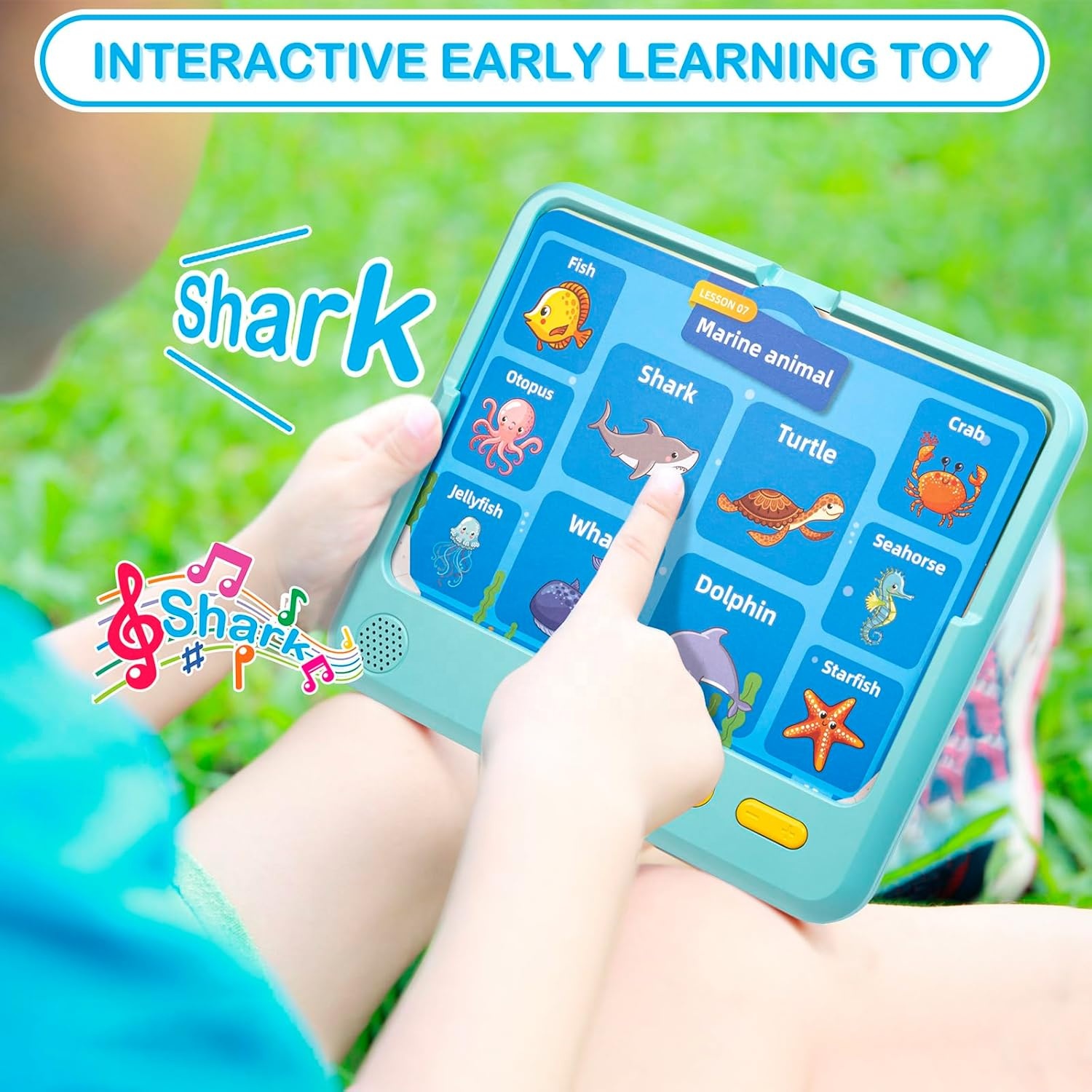 Kids Learning Tablet Educational Learning Toys for Kids To Learn Alphabet, Numbers, Color, Animal, Foods