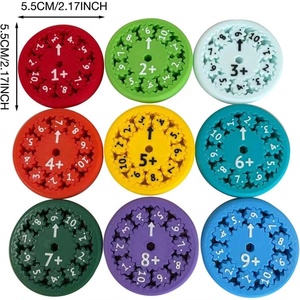Learning Tool Mini Math Fact Fidget Spinner with Customized Logo Unisex Silicone Toy for Enhancing Math Skills