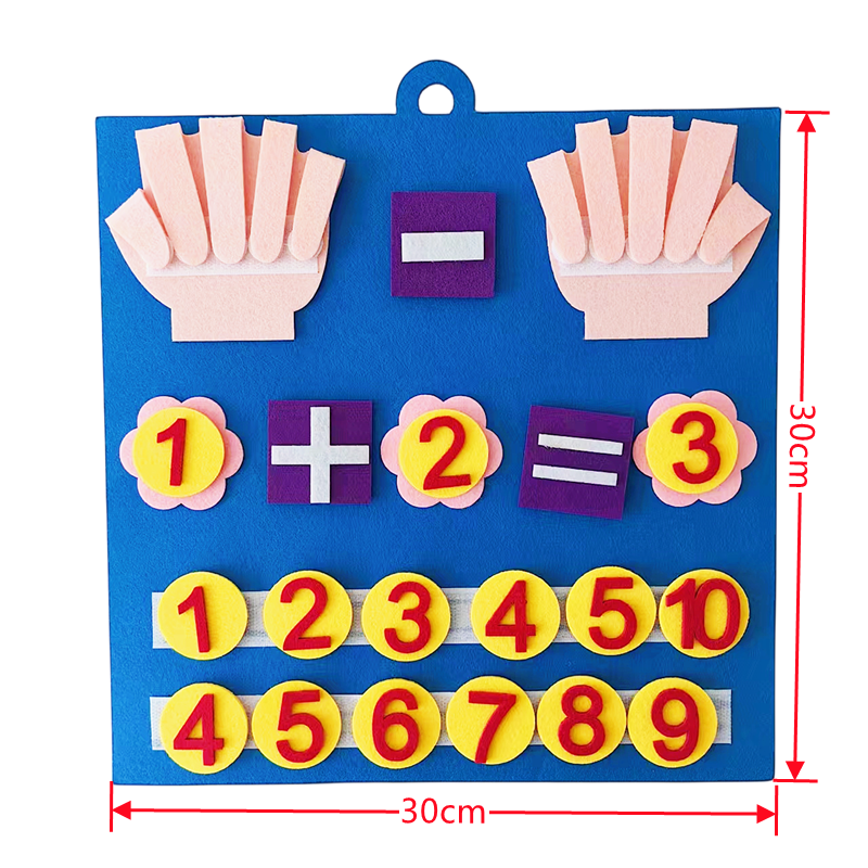 Wholesale Early Learning Toys Felt Math Toy Felt Finger Toy Set for Kids