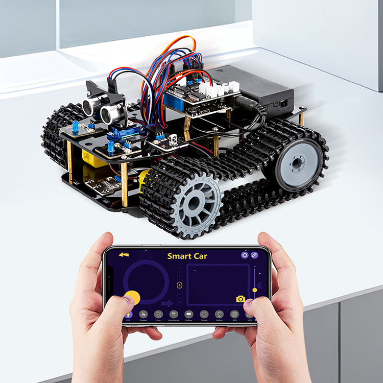 Programming Learning School Children Kids Starter Coding Smart Stem DIY Educational Toys Set Tank Robotics Car Kits for Arduino