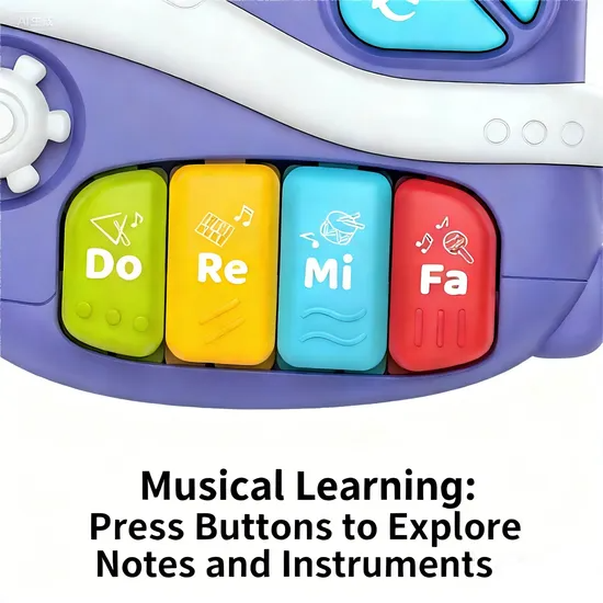 AiJH Preschool Kids Electric Musical Piano Set Toys Plastic Cartoon Animal Educational Keyboard Music Toys