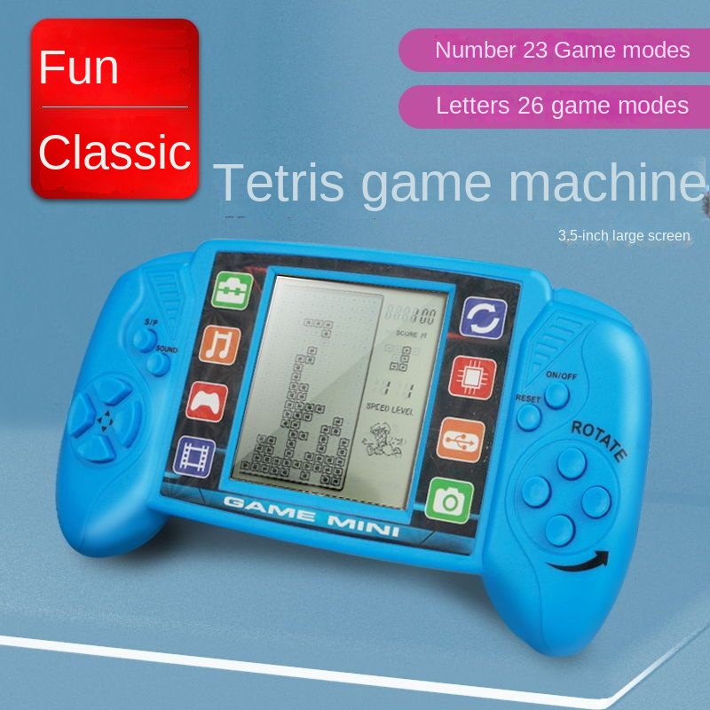 Cross-border Classic for Game Toy Children's Nostalgic Retro Handheld Puzzle Electronic Gift Model 1208 Colorful Display