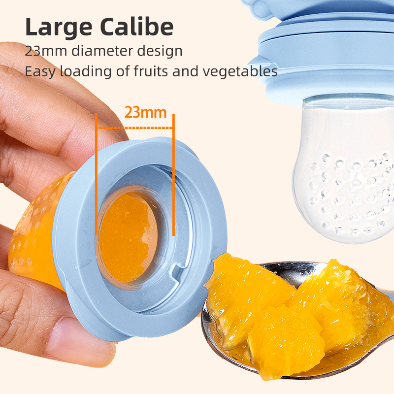 Baby Food Grade Silicone Pacifier Fresh Food Feeder Infant Fruit Teething Teether Toy Baby Product BAP Free Phthalate Free