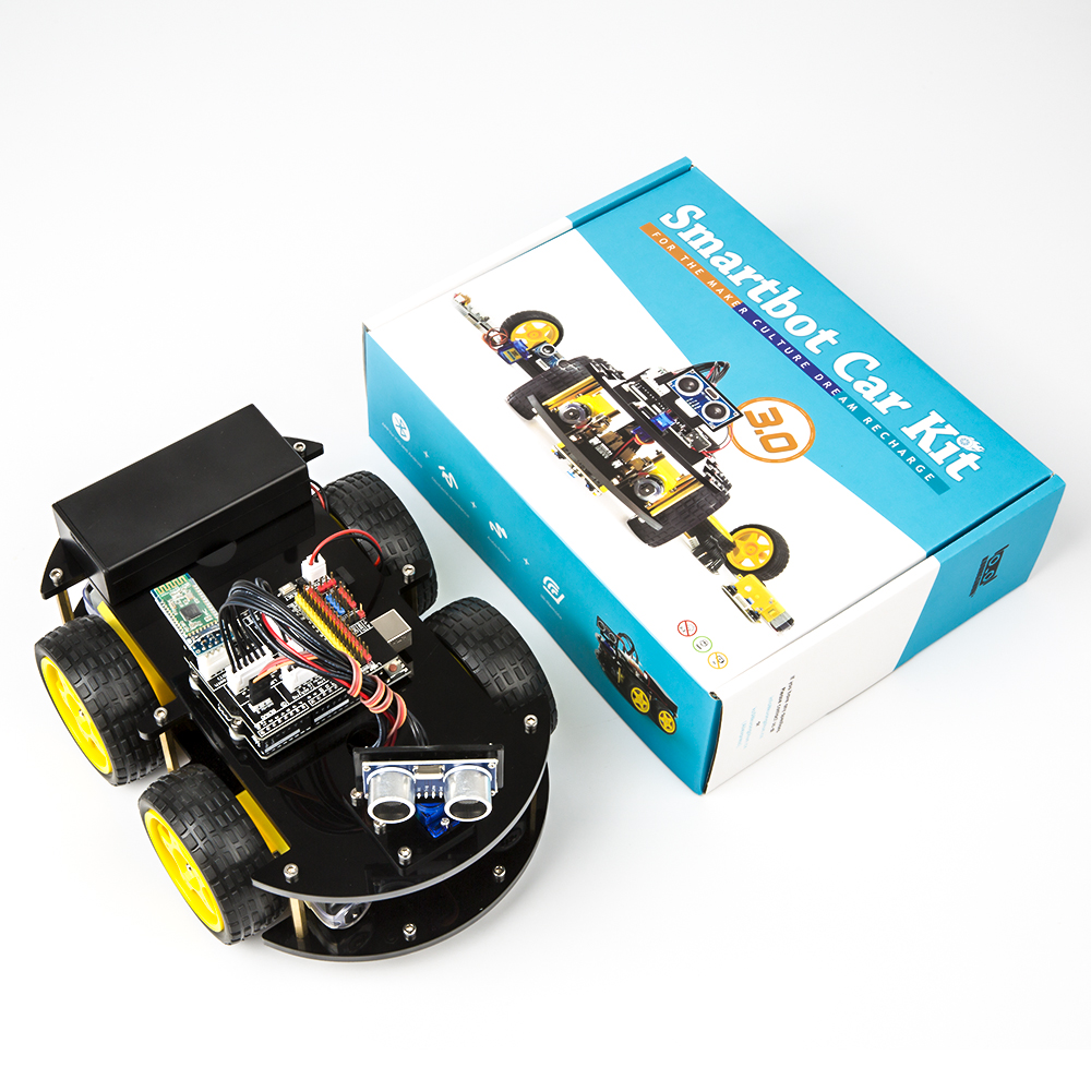 Robotlinking Newest Intelligent And Educational Toy Car For Kids Project Smart Robot Car Kit TUTORIAL Compatible With Arduino ID