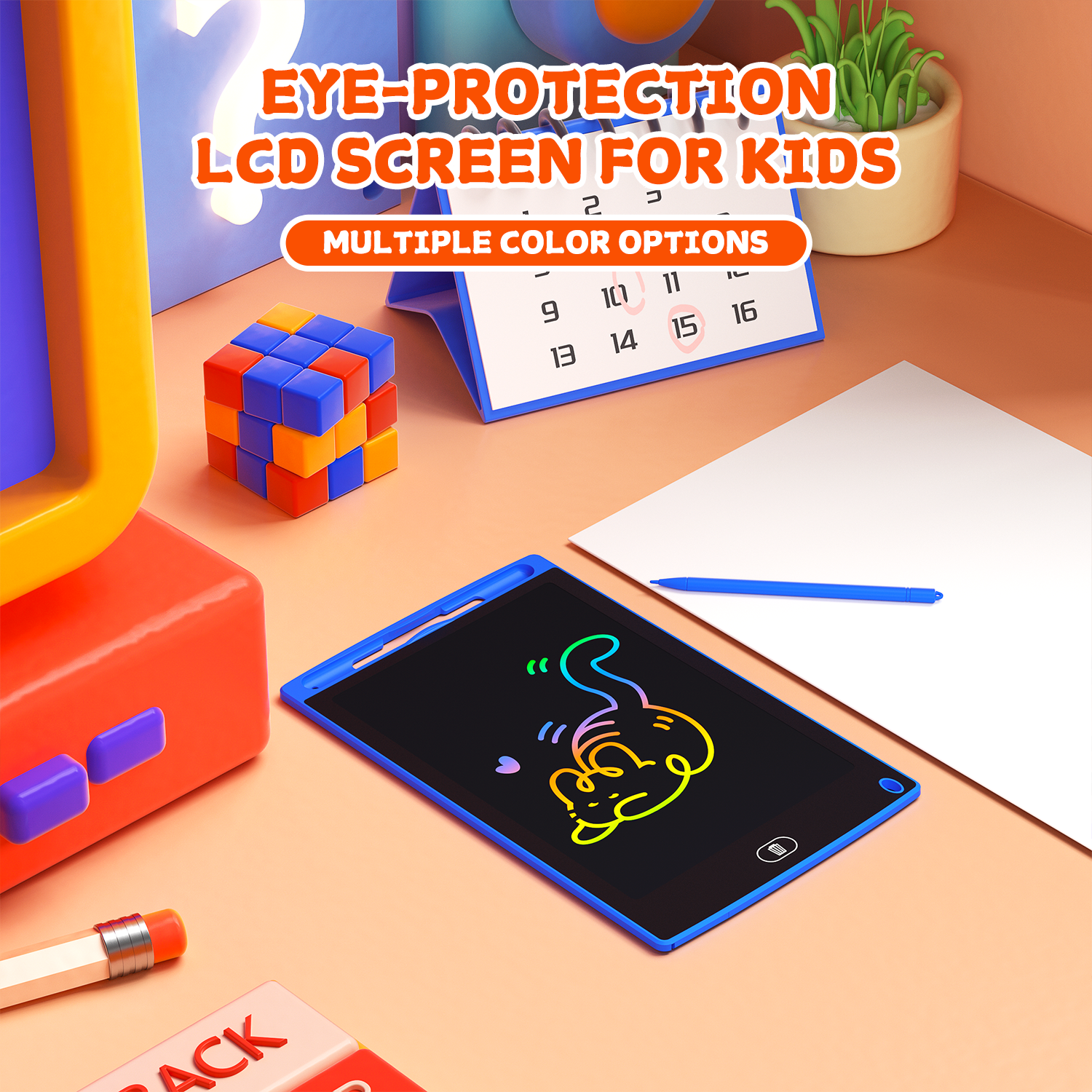 HX Portable 8.5 Inch LCD Drawing Tablet Durable Digital Writing Pads Memo Pads Educational Gift Toy Lcd Writing Tablet for Kid