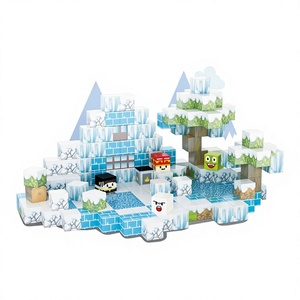 Creative Electronic Educational &amp; Construction Toy Snow World Magic Building Blocks Cubes STEM Learning Toys