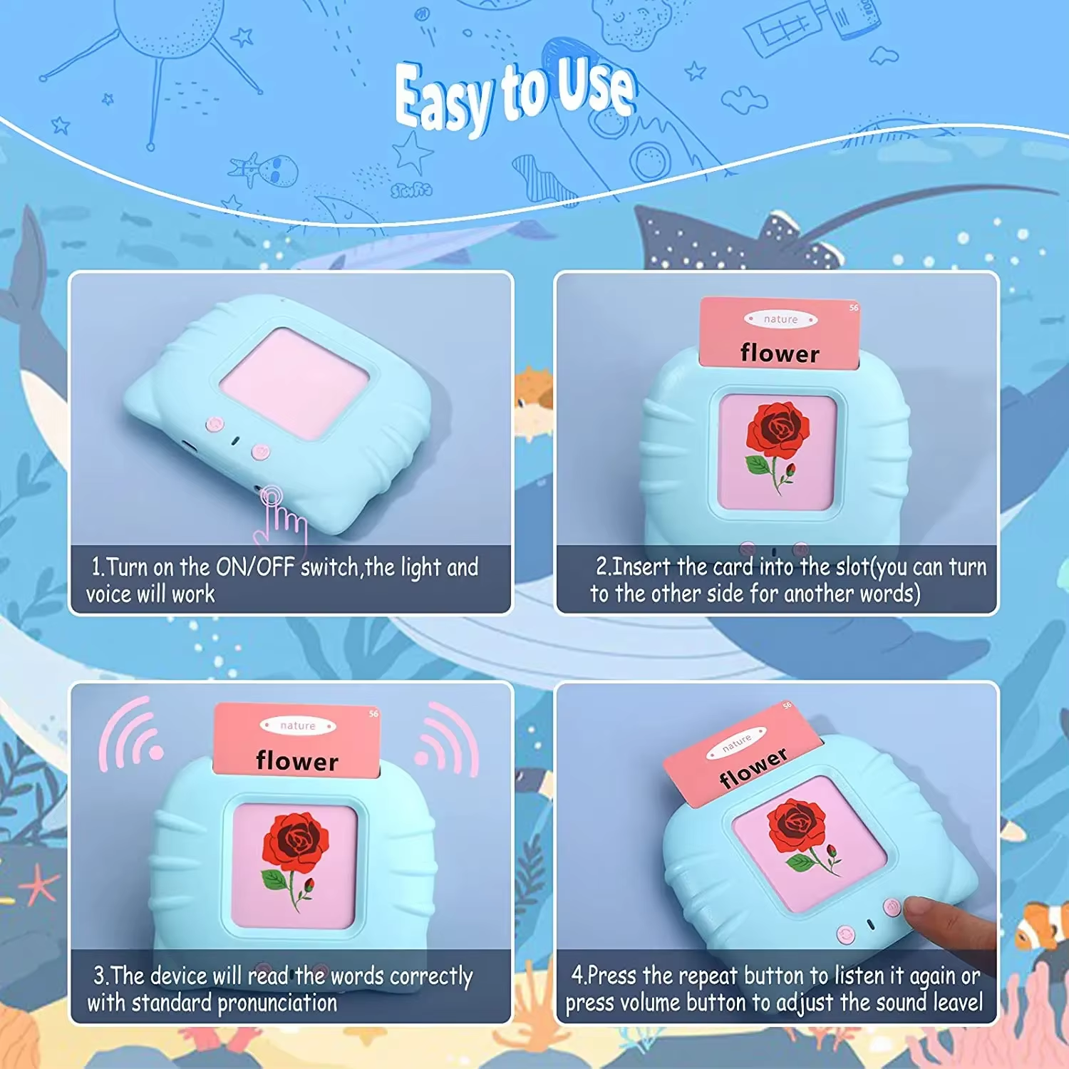 Bilingual Card Reader Toy