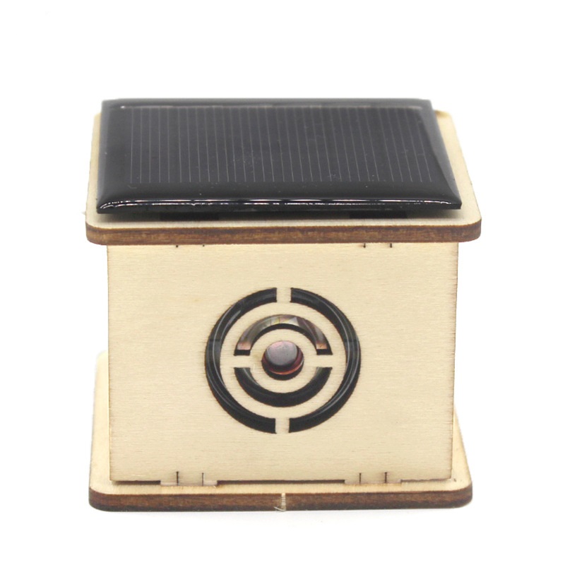 DIY STEM Solar Toy Kits Creative Innovation Wooden Audio Speakers Fun Science Engineering Toys Education for Kids