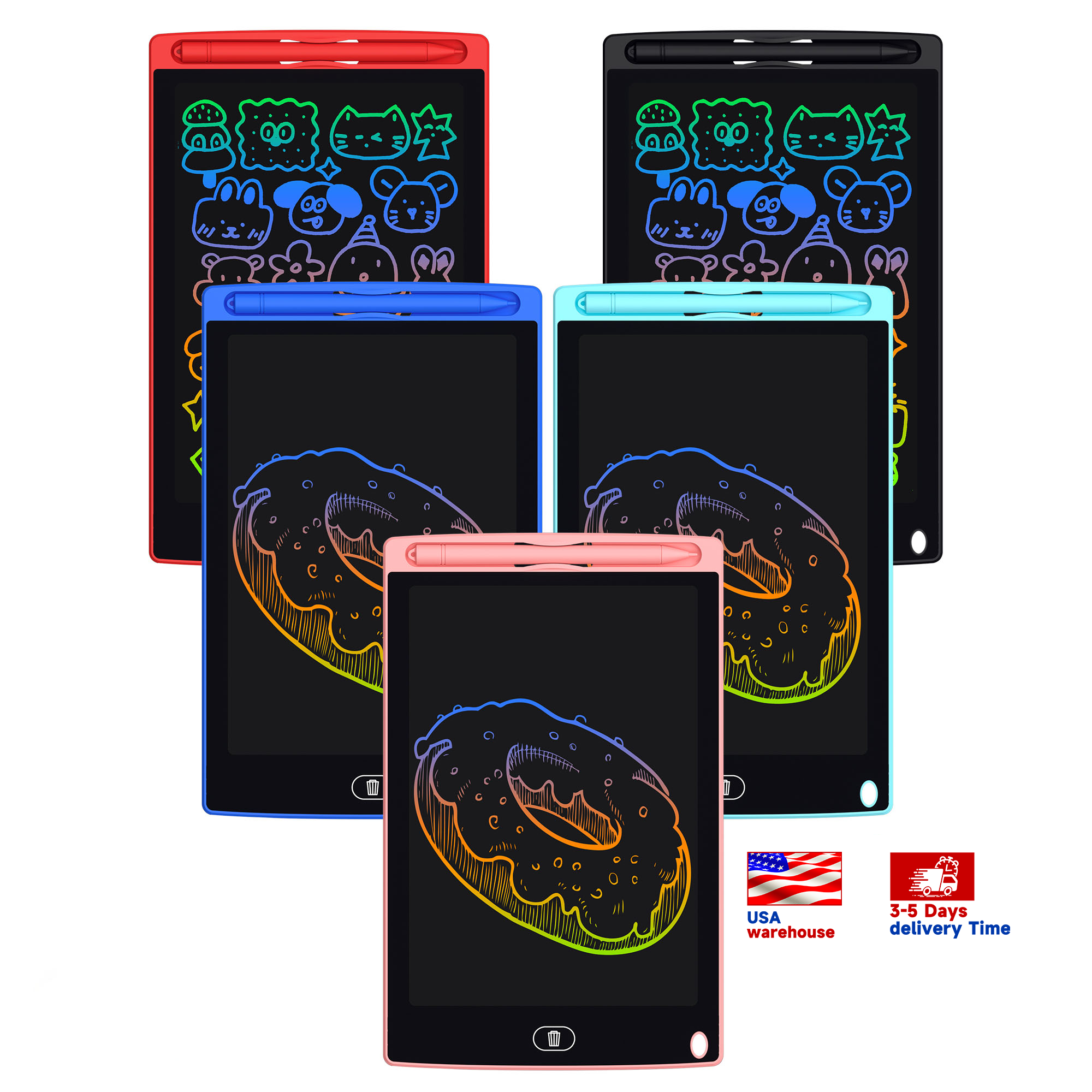 HX Portable 8.5 Inch LCD Drawing Tablet Durable Digital Writing Pads Memo Pads Educational Gift Toy Lcd Writing Tablet for Kid