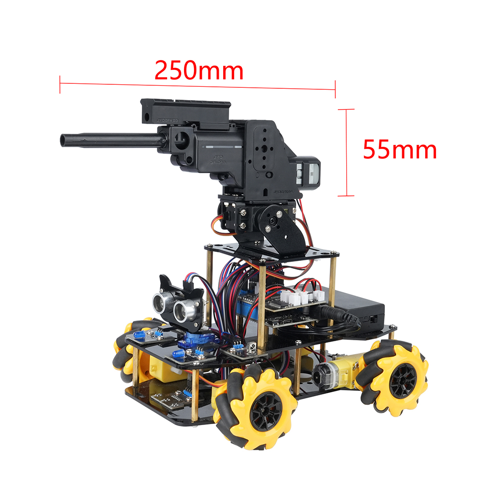 ACEBOTT DIY Smart Robotics Car ESP32 Remote Control Water Ball Launcher Educational STEM Coding Learning Toy for Arduino