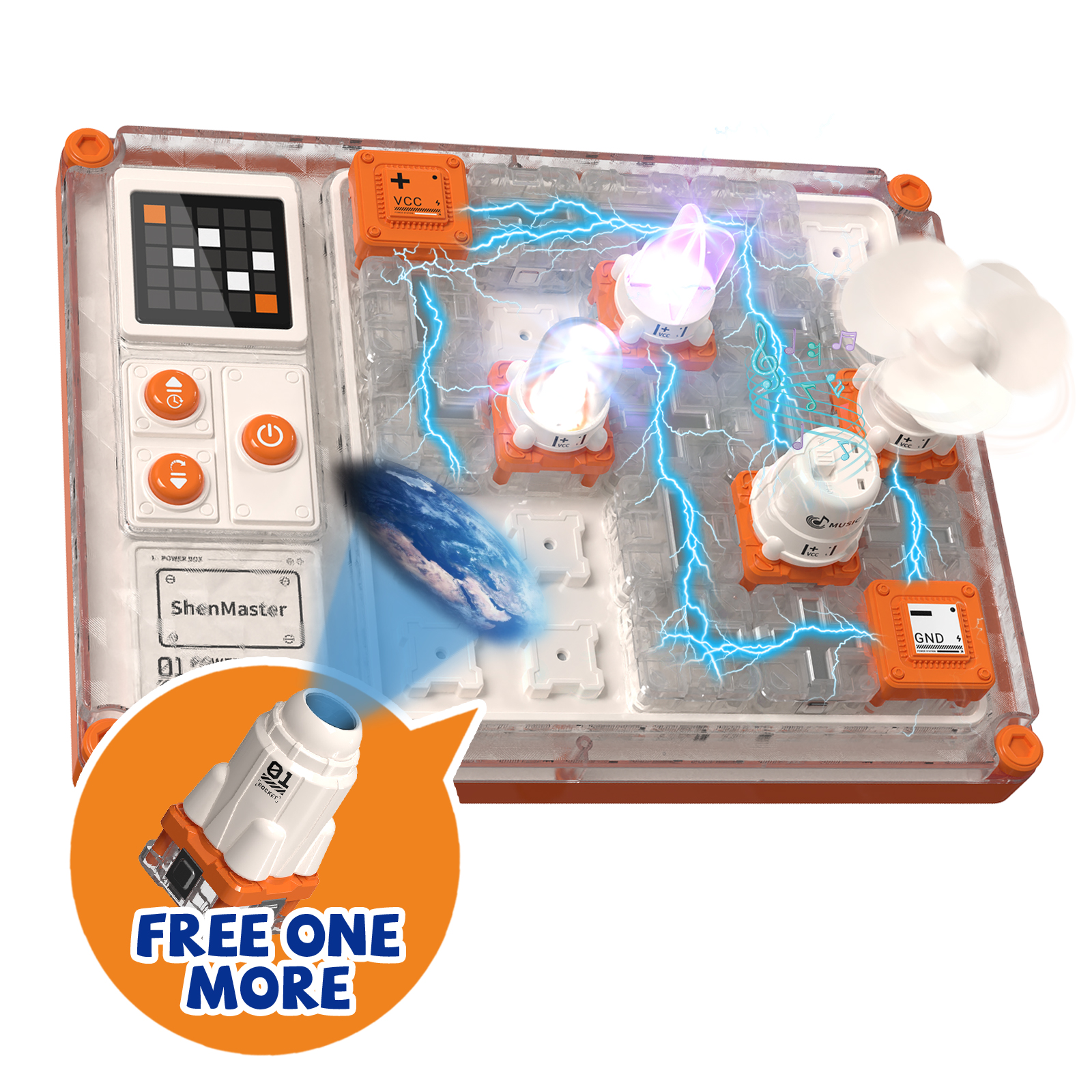 Rechargeable Electric Circuit Puzzle Toy Fun Science Kit for Kids Educational Toys