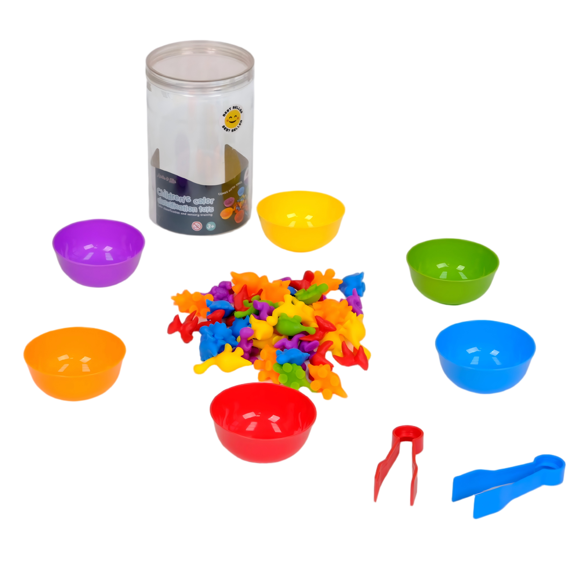Bridge Home Plastic Color Classification Toys for Kids Early Education Montessori Math Teaching Game Set Ages 3+