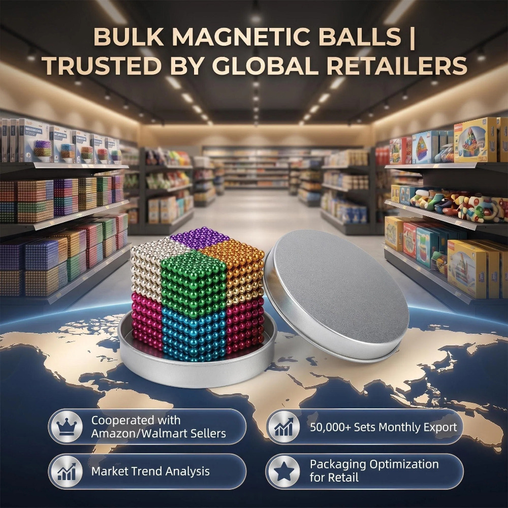 Bulk Colorful Magnetic Balls - Factory Direct DIY Magnet Sets For Party Favors Gift, Custom Color/Packaging Accepted