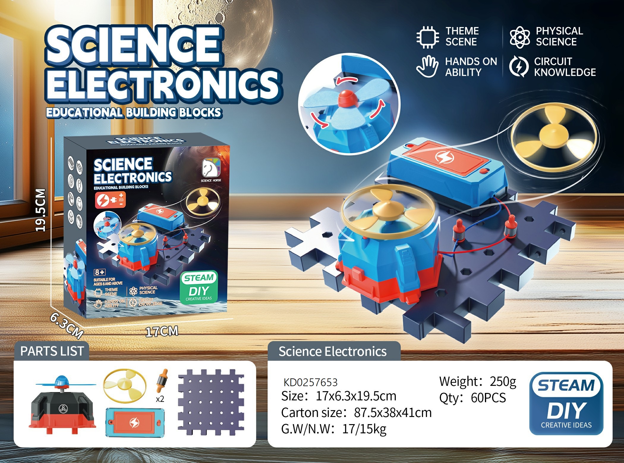 Educational Toy Science Exploration Experiment Kits Physics Kids Build It Stem Activity Circuit Toy Electronic Building Blocks
