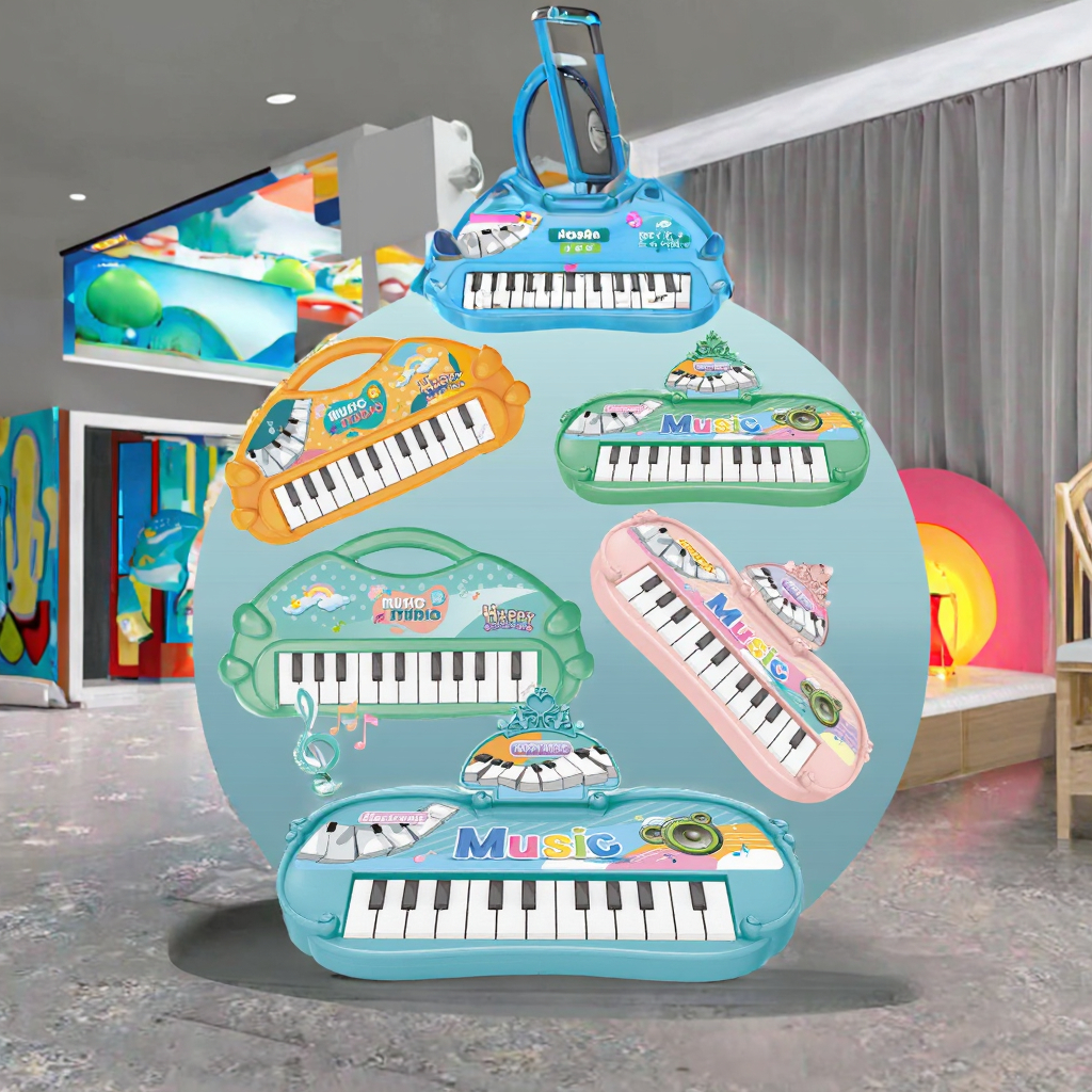 Children's Early Education Enlightenment Simulation Electronic Piano Keyboard 13 Button Multi Functional Puzzle Toy