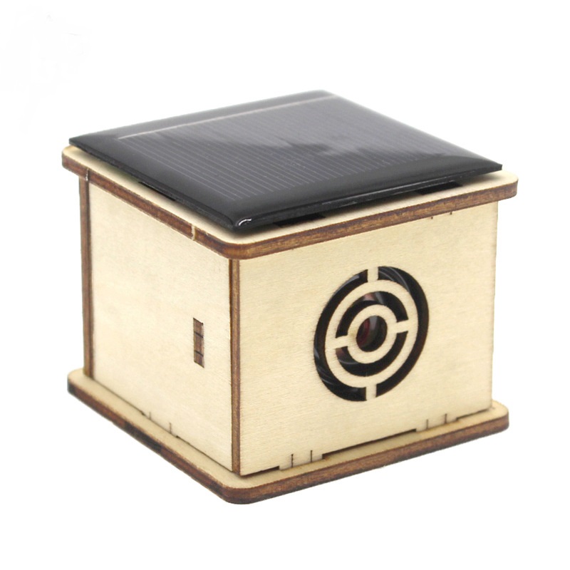 DIY STEM Solar Toy Kits Creative Innovation Wooden Audio Speakers Fun Science Engineering Toys Education for Kids