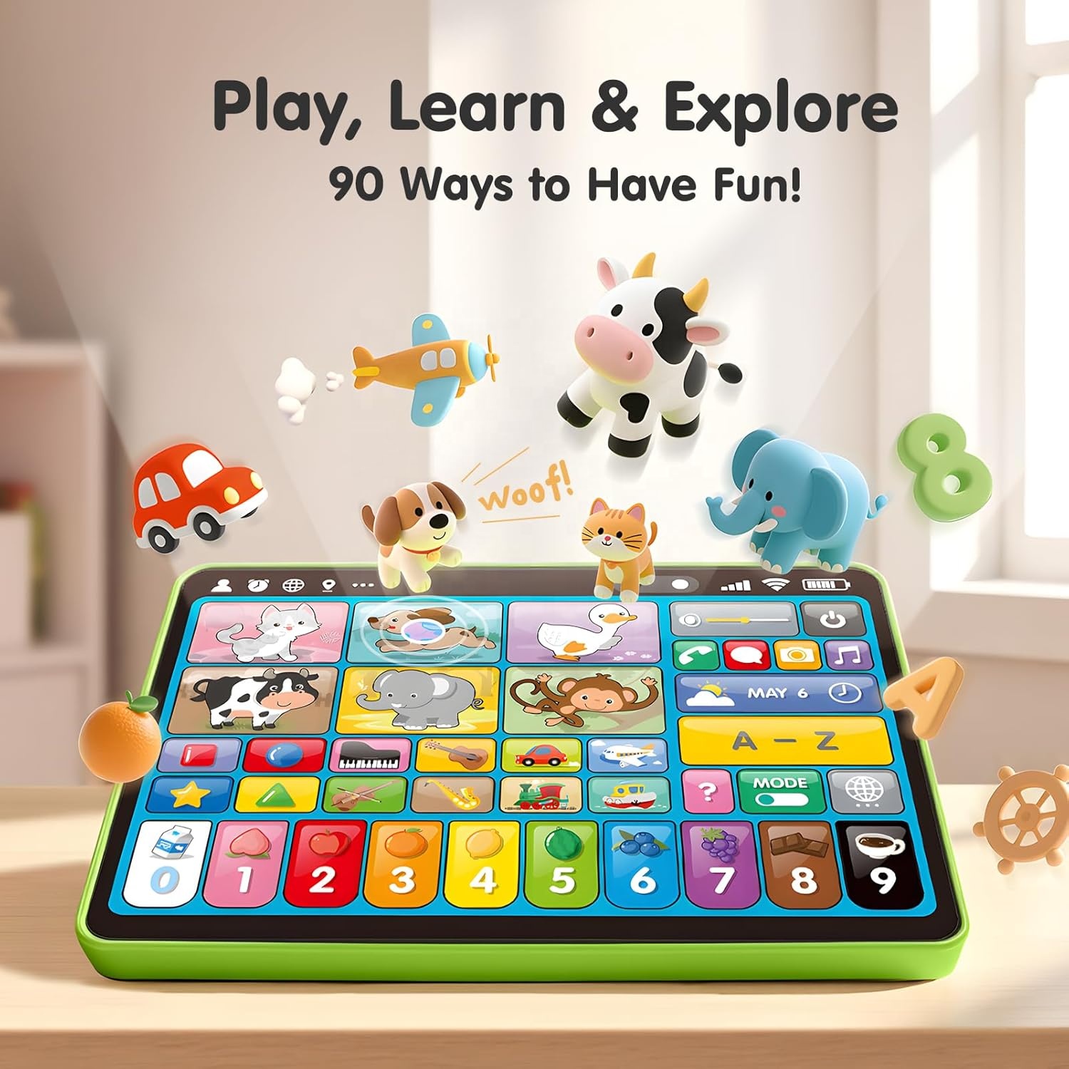Trilingual Learning Tablet For Kids Upgrade Educational Toy With Sounds Children Sound Pad