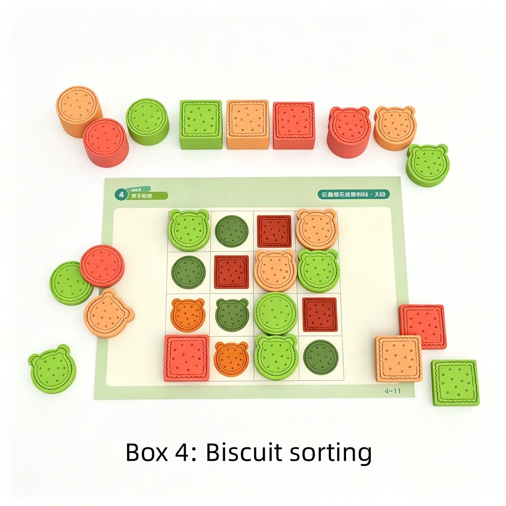 Eight Kinds Preschool Math Logic Game Package Multifunctional Early Learning Toy For Kids 5 6 Years Old