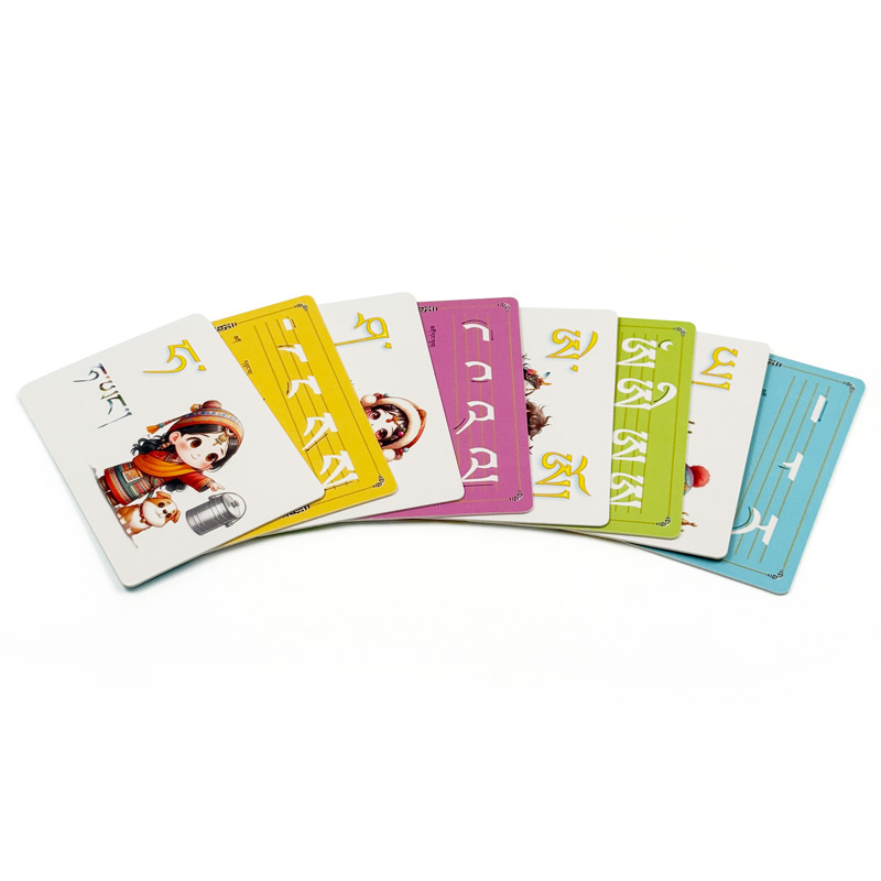 Professional Manufacturer Custom Print Arabic Alphabet Flash Card Language Learning Study Memory Flash Card Set with Box