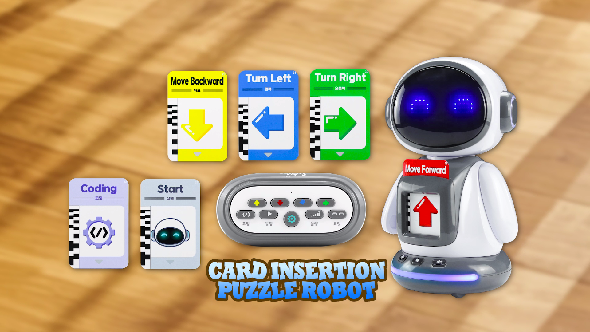 DWI RC Coding Robot Screen-Free Early Coding Toy Educational Toys Talking Flashcards Learning Toys Christmas Birthday for Kids