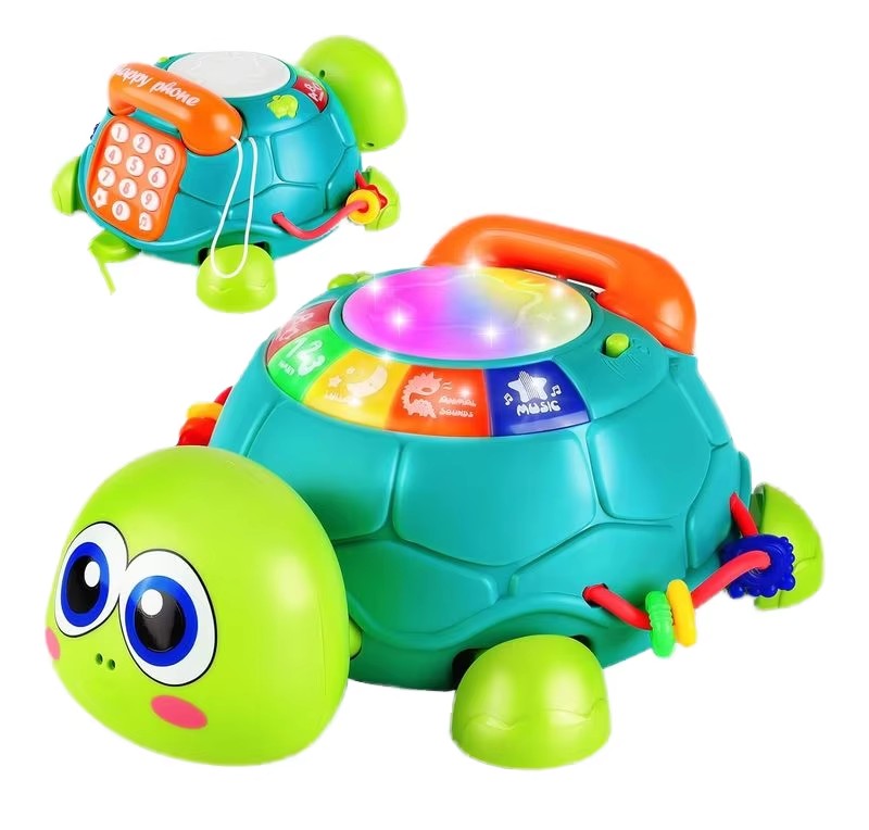 Children's Puzzle Multifunctional Music Simulation Phone Baby Crawling Toy Learning Turtle Early Education Learning Machine