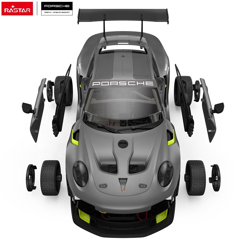 Rastar STEM Building 2.4G Rc Car Diy Building Blocks Kit 1:18 Porsche Assembly Children Toy Remote Control Diy Rc Car for Kid