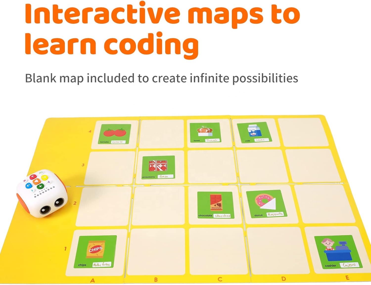 Talebot Pro Coding Robot for Kids Aged 3-5 Education and Learning Toys for Toddlers to Learn Early Programming