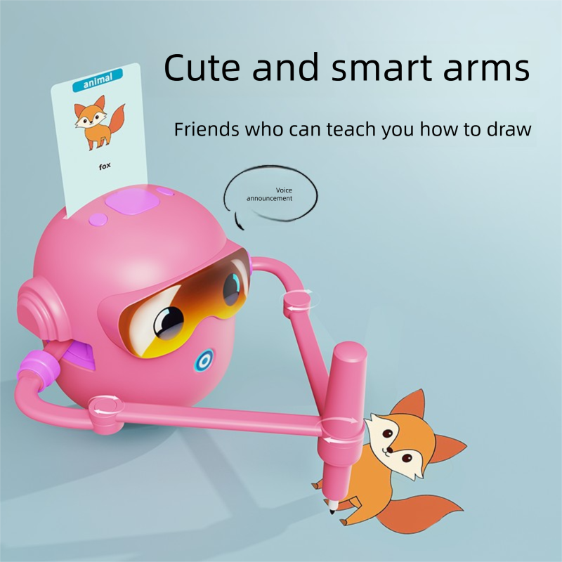 Draw Teaching Aids to Accompany Children's Growth Learning Robot Intelligent Enlightenment Automatic Children Painting Robot Toy