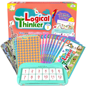 Interactive Kids Learning Game Set Fun Logical Thinker with Talking Pen and Matchup Frame for Math &amp; Science Education