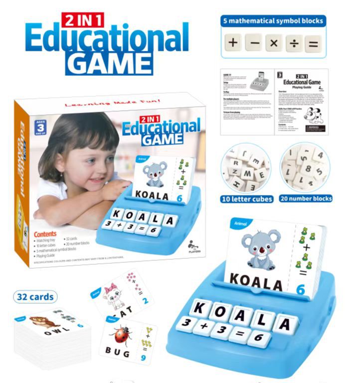 T511 Spelling Alphabet Games Learning Enlightenment Cognition Word Cards Early Childhood Promotion Toys