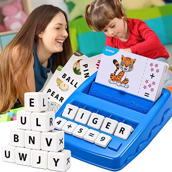 T511 Spelling Alphabet Games Learning Enlightenment Cognition Word Cards Early Childhood Promotion Toys