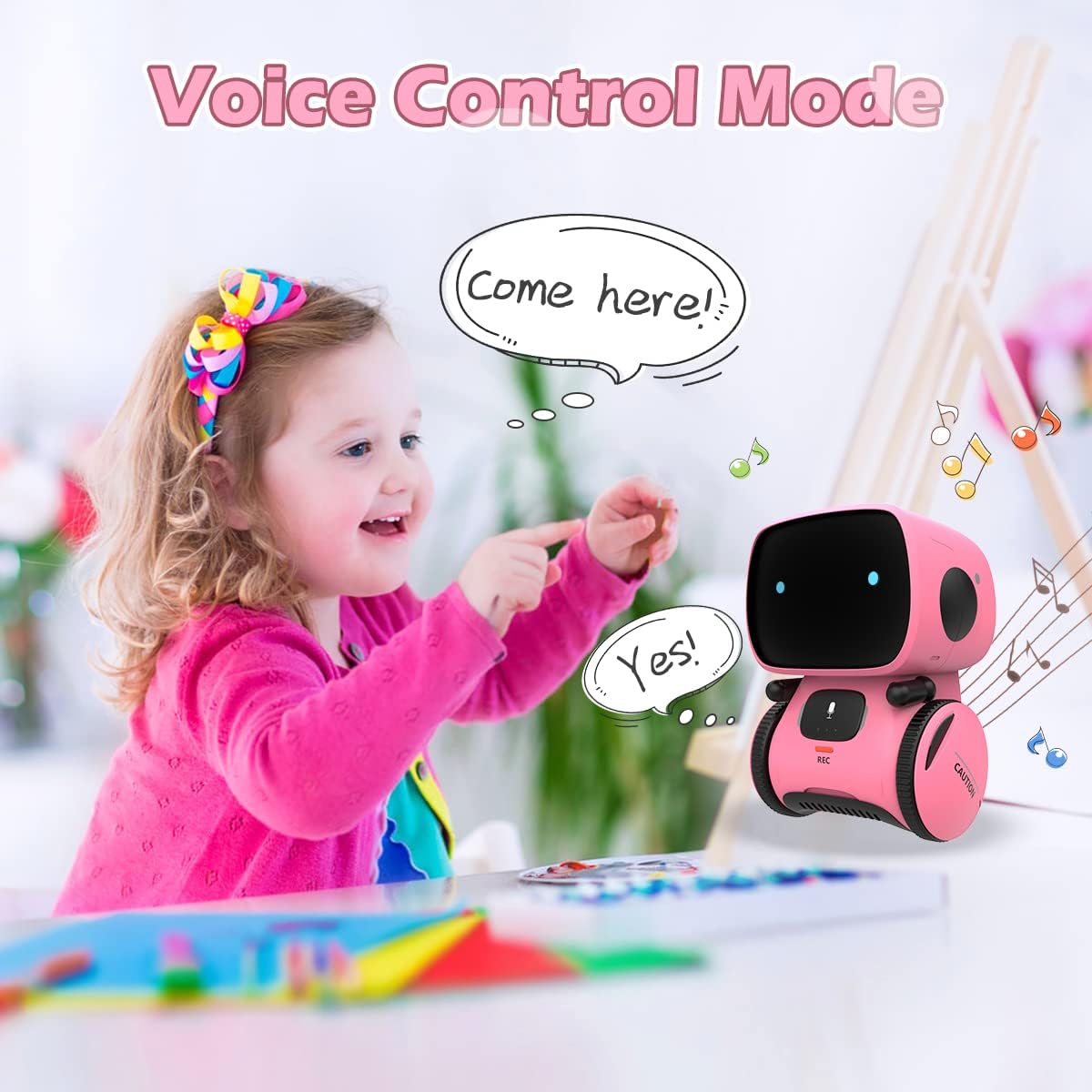 Kids Robot Toy Interactive Smart Robot with Voice Control Talking Dancing Learning Touch Sensor Compact Educational Portable Toy