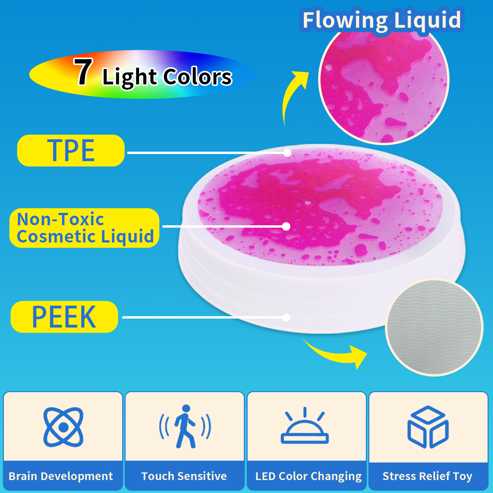 Hot Sale Light-Up LED Stepping Stones For Kids Sensory Training Anti-Slip Toy For Indoor &amp; Outdoor